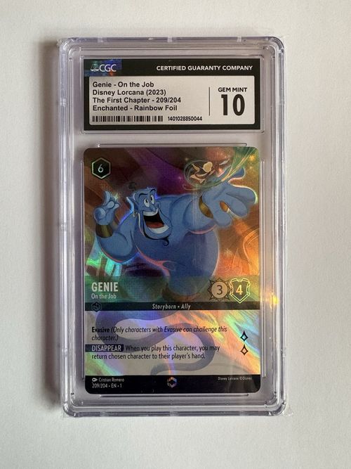 Disney Lorcana Genie On The Job Enchanted - CGC 10 
