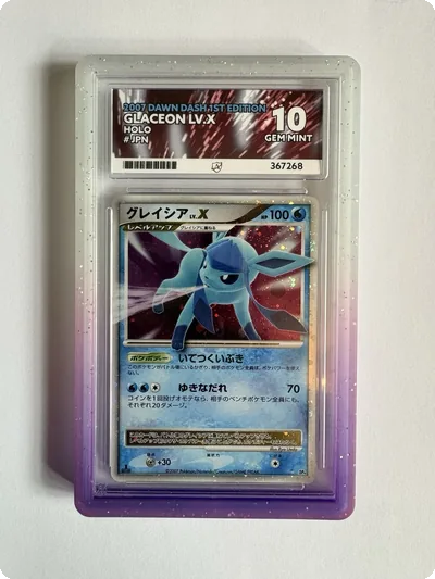 Pokemon Glaceon LV.X Dawn Dash Holo - ACE 10 - PERFECT SUBGRADES